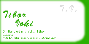 tibor voki business card